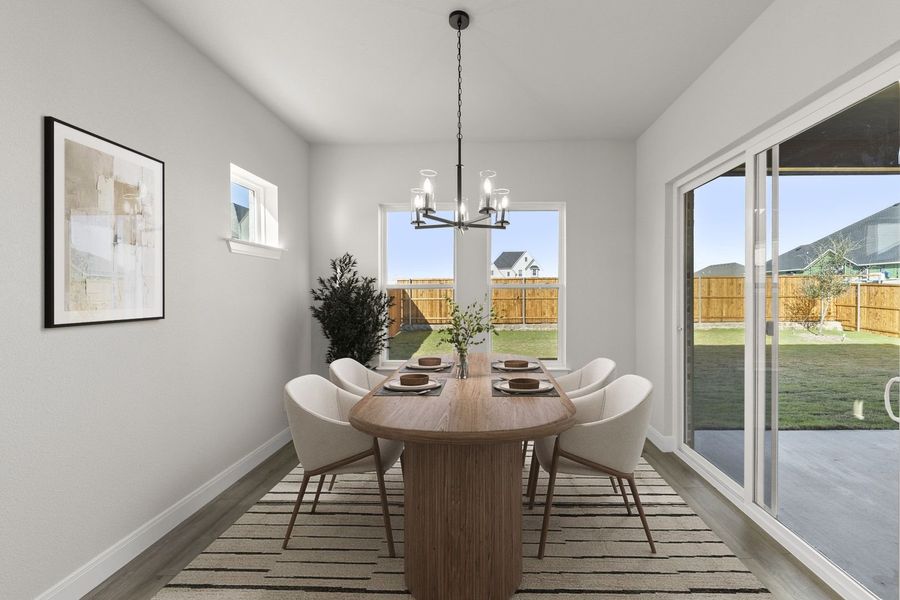 Furnished interior view inside a new home in Wildflower Ranch, Fort Worth (Image 7).