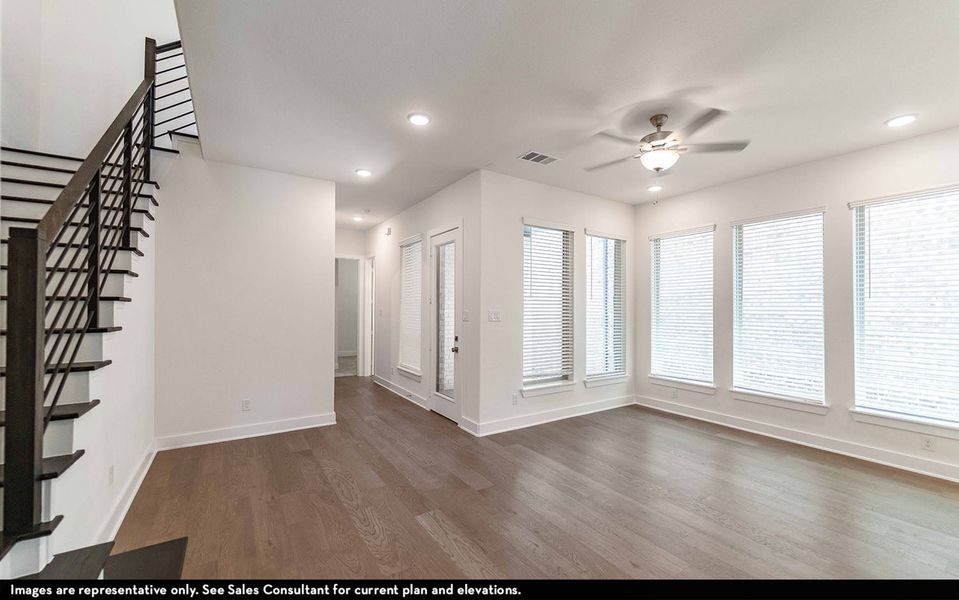 Representative unfurnished interior of a home built from the Shasta by CastleRock Communities in The Summit at Center Stage, Keller (Image 14).
