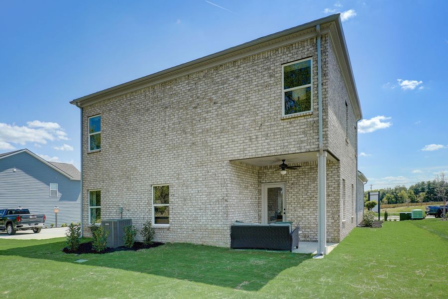 Exterior details and patio area of a home in Winston Place, Gallatin (Image 3).