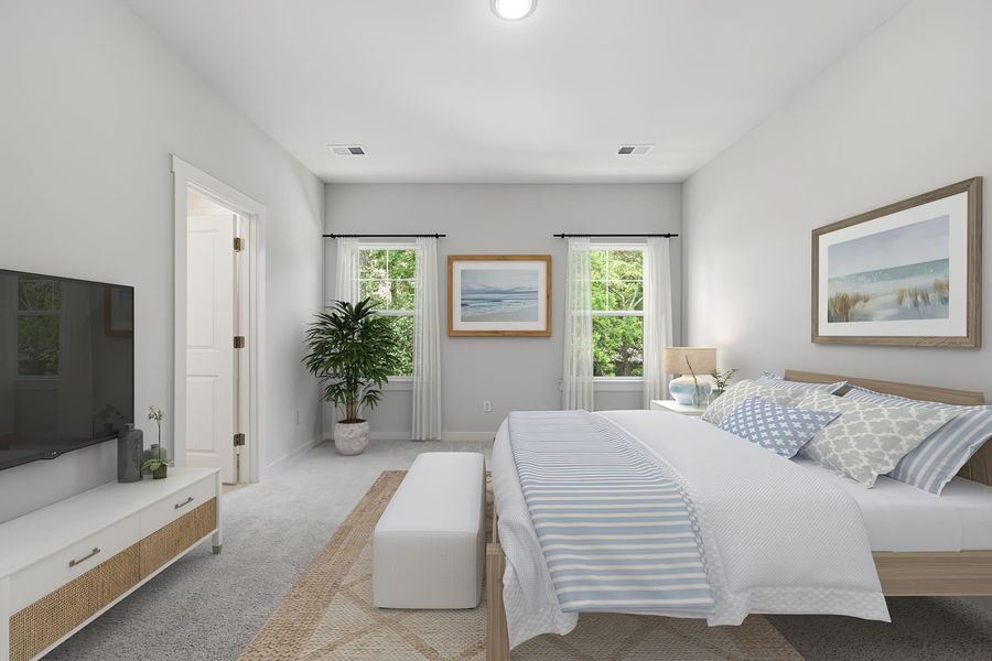 Furnished interior view inside a new home in Rhetts Cove, Johns Island (Image 11).
