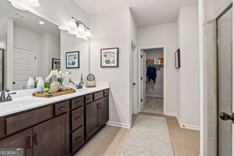 Furnished interior view inside a new home in Bryson Farms, Byron (Image 31).