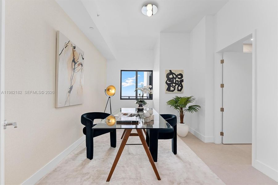 Furnished interior view inside a new home in , Miami (Image 14).