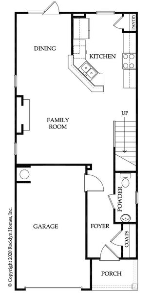 2D floor plan layout for the Marlin by Rocklyn Homes in Princeton Ridge, Stonecrest, GA (Image 3). 2D floor plan layout for the Marlin by Rocklyn Homes in Princeton Ridge, Stonecrest, GA (Image 3).