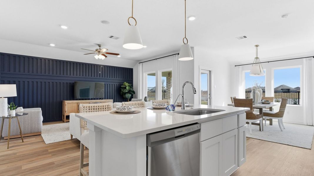 Furnished interior view inside a new home in Westland Ranch 50' Homesites, League City (Image 5).