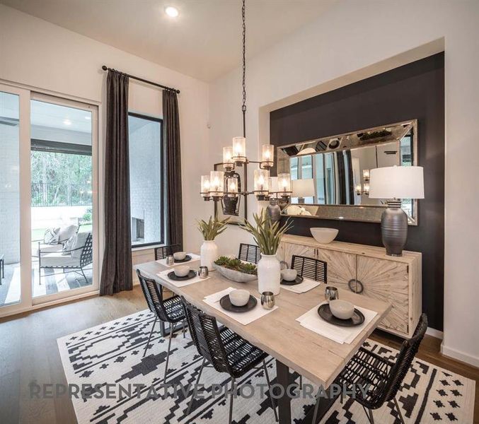 Furnished interior view inside a new home in Sandbrock Ranch, Aubrey (Image 8).