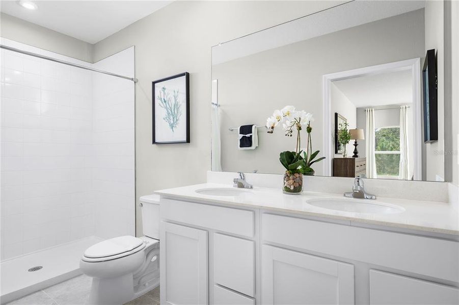 Furnished interior view inside a new home in Lakeside Preserve, Lakeland (Image 13).