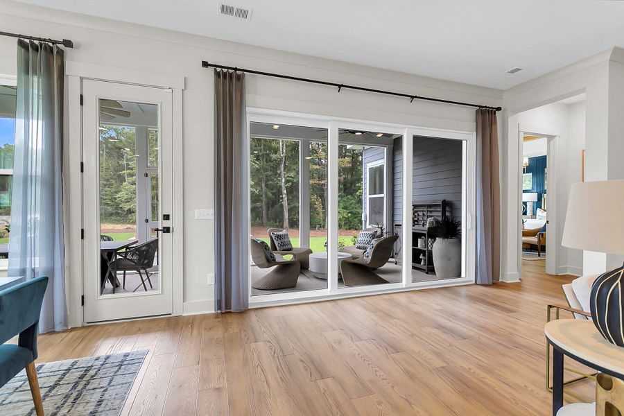 Furnished interior view inside a new home in Hidden Ponds Reserve, Awendaw (Image 18).