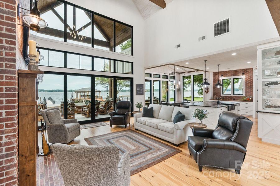 Open floorpan and vaulted ceilings fill the home with natural light Open floorpan and vaulted ceilings fill the home with natural light