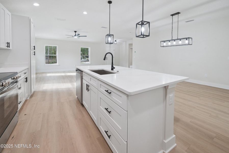 Furnished interior view inside a new home in , Florahome (Image 8).