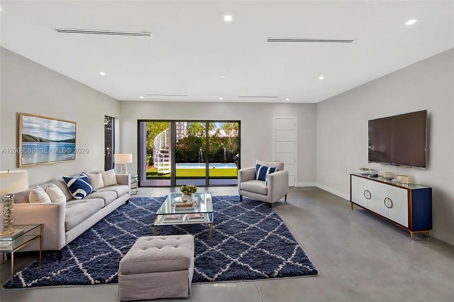 Furnished interior view inside a new home in , Miami (Image 8).