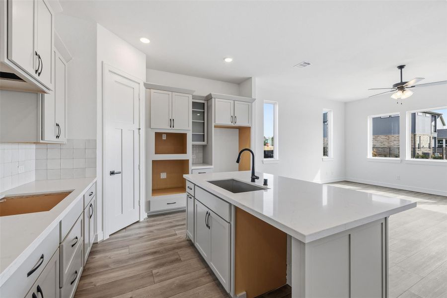 Furnished interior view inside a new home in Bridgeland Central, Cypress (Image 11).