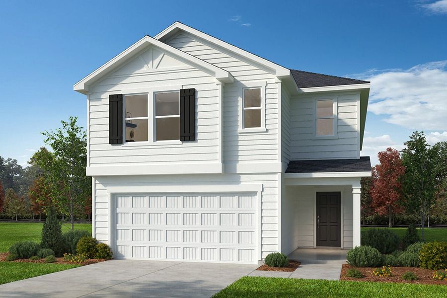 Representative exterior photo of a completed home built from the Plan 2764 by KB Home in Jade Creek, Chapel Hill, NC (Image 8). Representative exterior photo of a completed home built from the Plan 2764 by KB Home in Jade Creek, Chapel Hill, NC (Image 8).