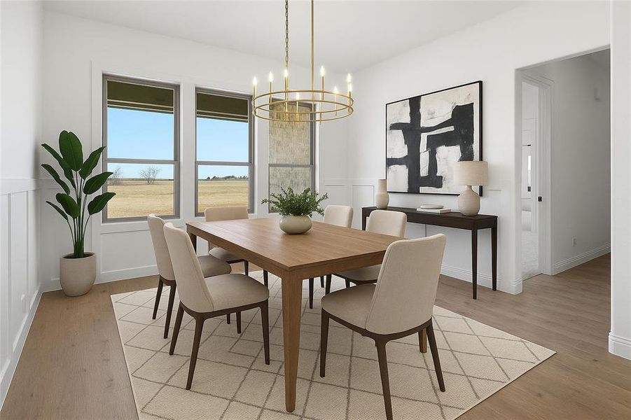 Furnished interior view inside a new home in , Godley (Image 17).