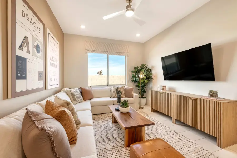 Furnished interior view inside a new home in Abel Ranch, Goodyear (Image 17). Furnished interior view inside a new home in Abel Ranch, Goodyear (Image 17).