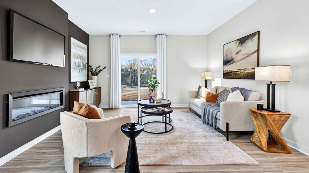 Furnished interior view inside a new home in The Falls at Newton, Newton (Image 7).