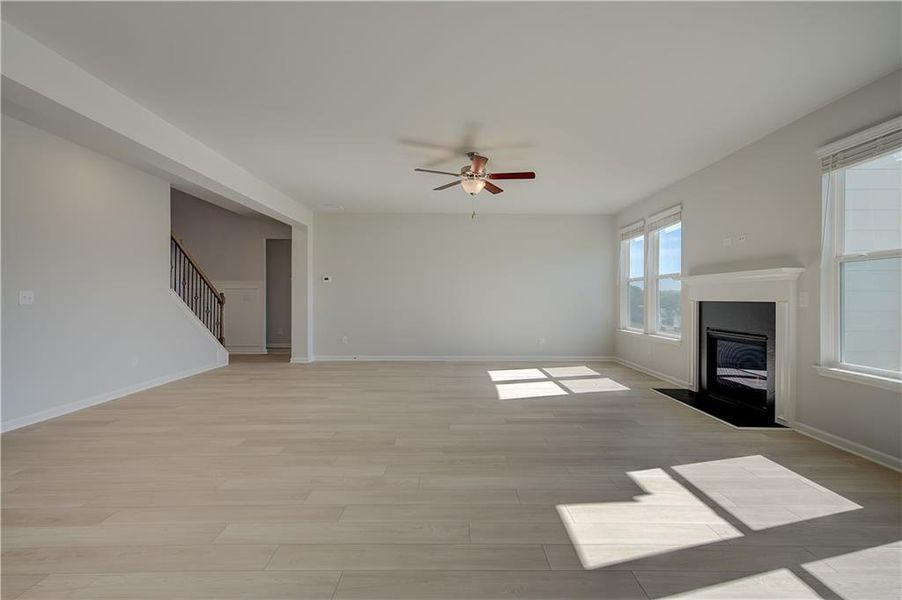 Spacious, unfurnished interior of a new home in Grandview at Millers Mill, Stockbridge (Image 14). Spacious, unfurnished interior of a new home in Grandview at Millers Mill, Stockbridge (Image 14).