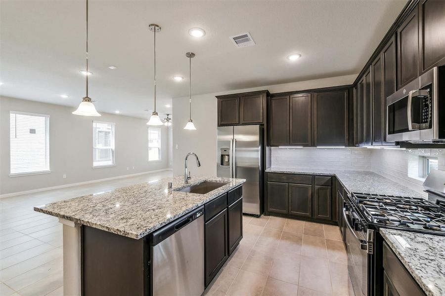 Furnished interior view inside a new home in Anderson Lakes, Houston (Image 14). Furnished interior view inside a new home in Anderson Lakes, Houston (Image 14).