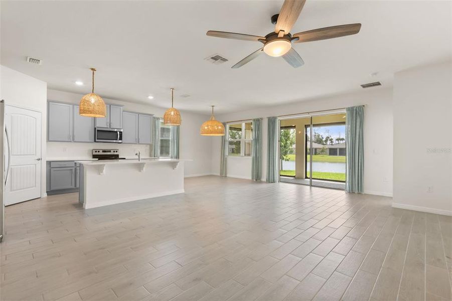 Spacious, unfurnished interior of a new home in , New Smyrna Beach (Image 12). Spacious, unfurnished interior of a new home in , New Smyrna Beach (Image 12).