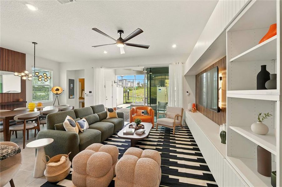 Furnished interior view inside a new home in , Kissimmee (Image 15).