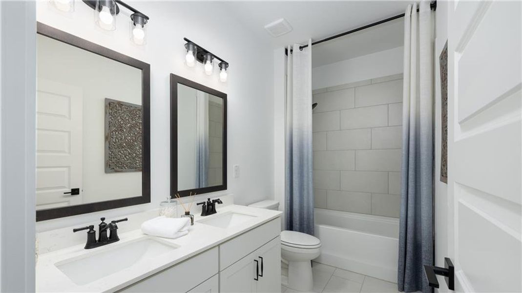 Furnished interior view inside a new home in The Village at Sandy Plains, Marietta (Image 16).