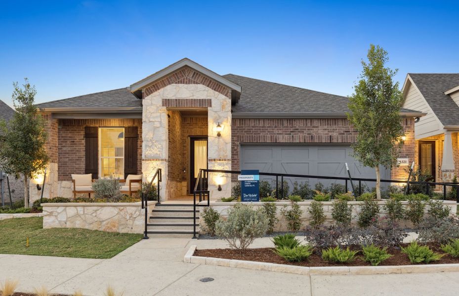 The Prosperity, a one-story home with 2-car garage