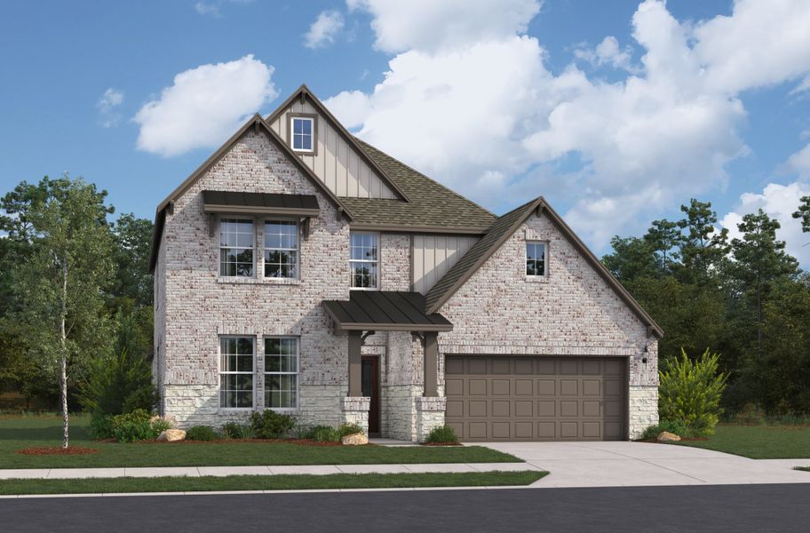 Representative exterior photo of a completed home built from the Salado by Beazer Homes in Veranda: Premier, San Antonio, TX (Image 5).