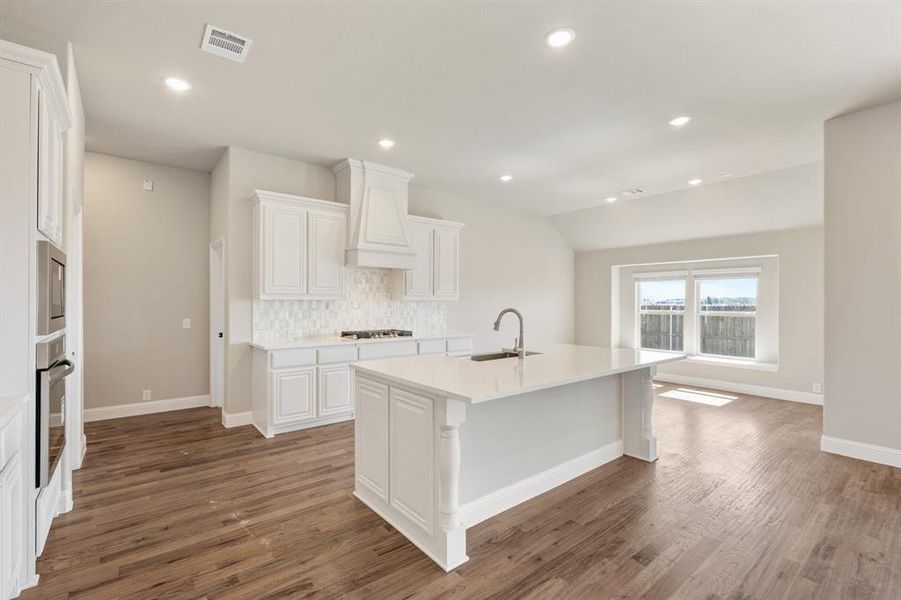 Furnished interior view inside a new home in East Oak Creek 50-55, Commerce (Image 8). Furnished interior view inside a new home in East Oak Creek 50-55, Commerce (Image 8).