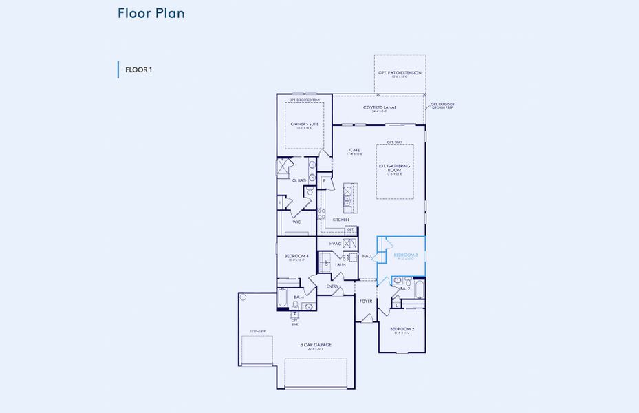 2D floor plan layout of this home in Fiddler's Cove, Kingsland, GA (Image 3). 2D floor plan layout of this home in Fiddler's Cove, Kingsland, GA (Image 3).