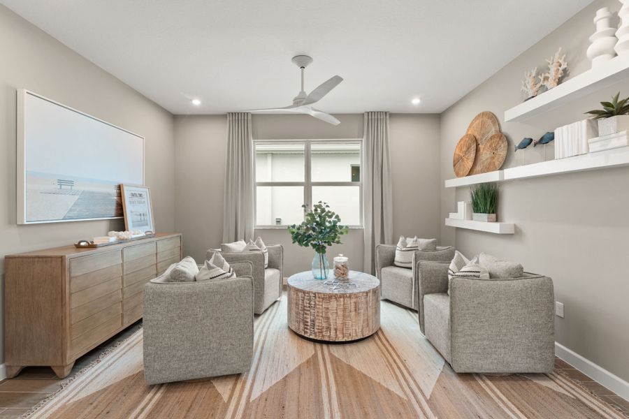 Representative furnished interior of a home built from the Clarion by Mattamy Homes in Tradition, Port St. Lucie (Image 6).