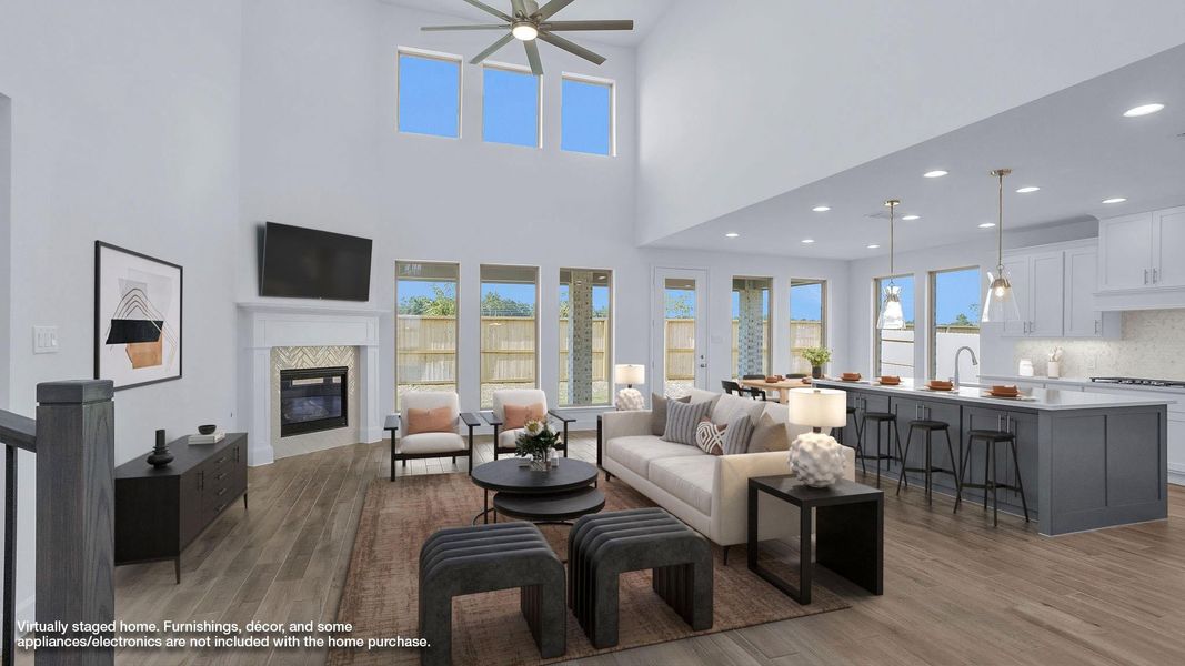 Furnished interior view inside a new home in Escondido 80', Magnolia (Image 6).