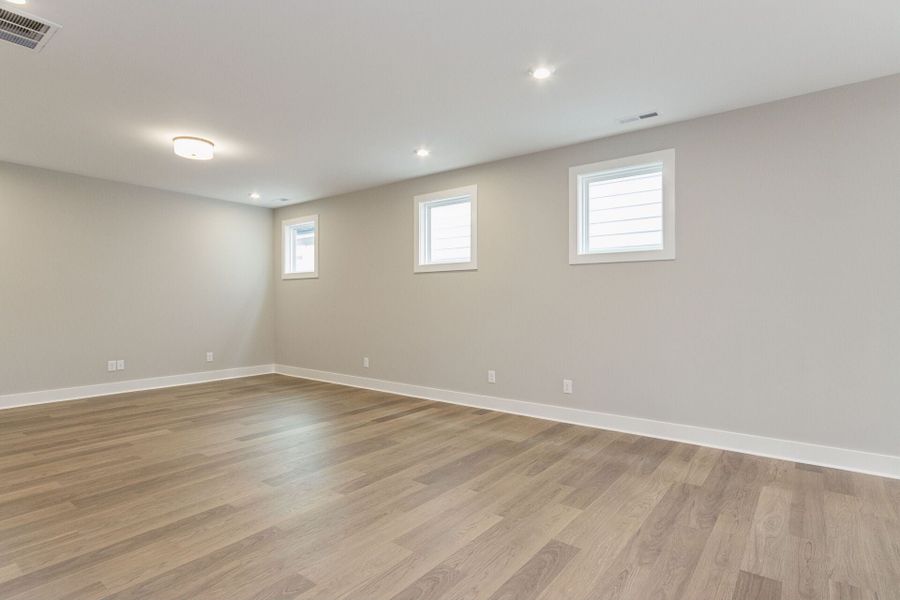 Representative unfurnished interior of a home built from the Onyx B by Homes by Dickerson in Chatham Park, Pittsboro (Image 12).