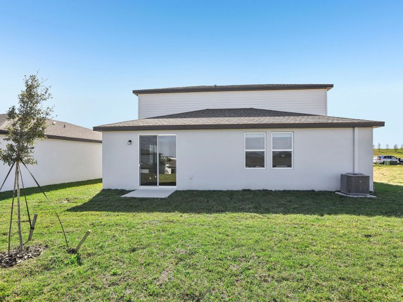 Exterior details and patio area of a home in Benton Hills - Classic Series, Brooksville (Image 3).