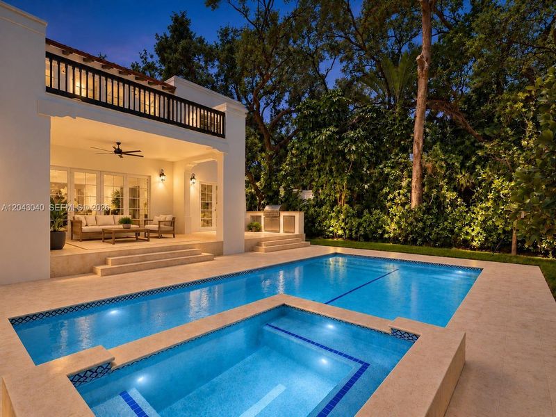 Exterior details and patio area of a home in , South Miami (Image 4).