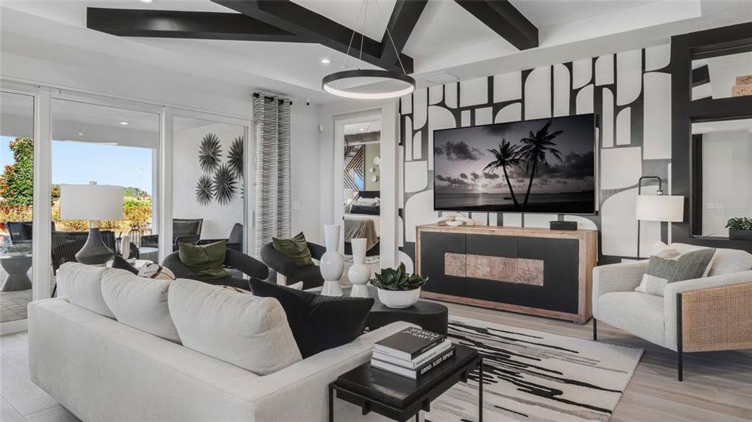 Furnished interior view inside a new home in Cresswind at Lake Harris, Tavares (Image 16).