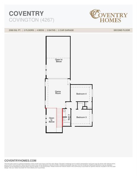 2D floor plan layout of this home in Jubilee, Hockley, TX (Image 2). 2D floor plan layout of this home in Jubilee, Hockley, TX (Image 2).