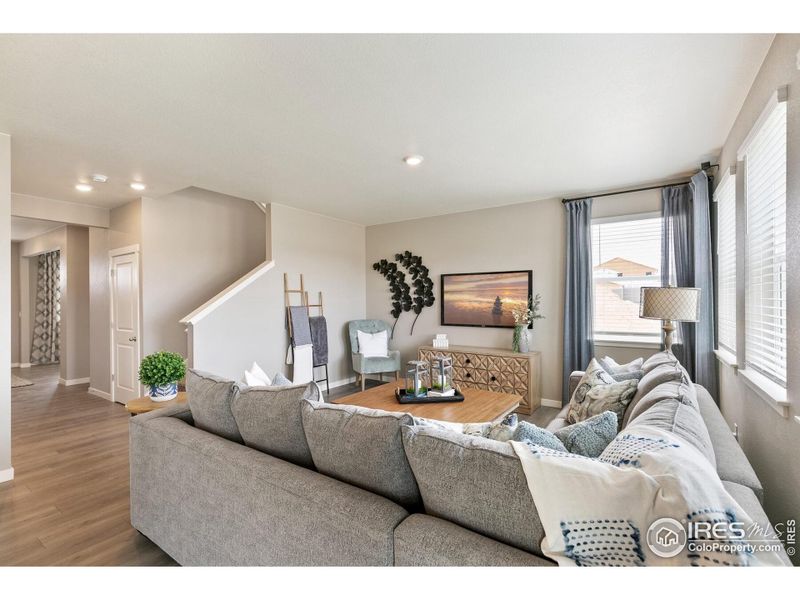 Furnished interior view inside a new home in Vista Meadows, Fort Lupton (Image 26). Furnished interior view inside a new home in Vista Meadows, Fort Lupton (Image 26).