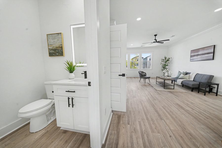 Furnished interior view inside a new home in , North Charleston (Image 14). Furnished interior view inside a new home in , North Charleston (Image 14).