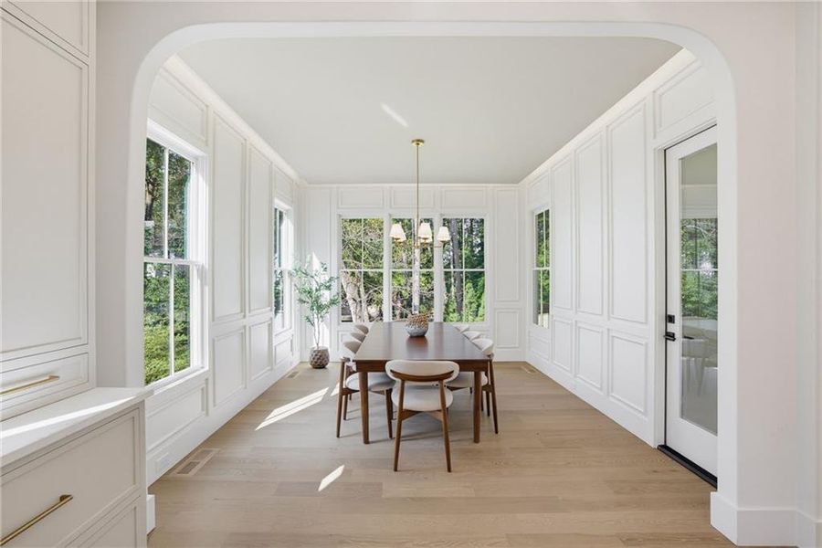 Furnished interior view inside a new home in , Atlanta (Image 16).