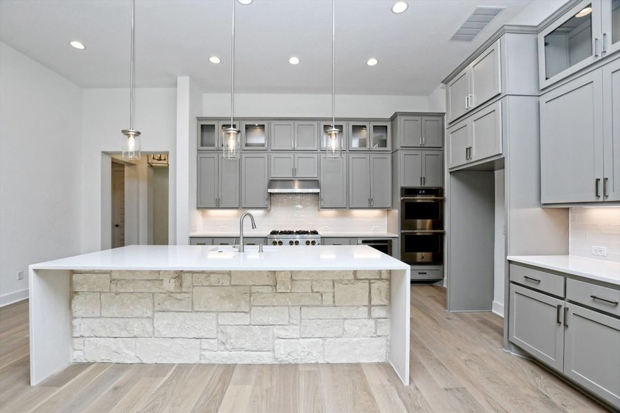 Representative furnished interior of a home built from the Madera II by Giddens Homes in Scofield Farms Estates, Georgetown (Image 275).