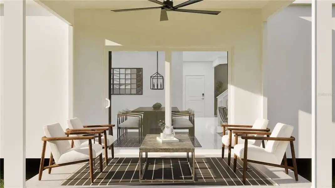 Exterior details and patio area of a home in Lennar at Turnleaf, Punta Gorda (Image 2).