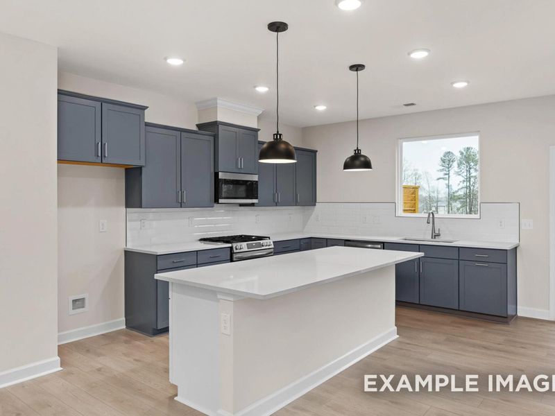 Furnished interior view inside a new home in Forestville Yard Townhomes, Knightdale (Image 4).