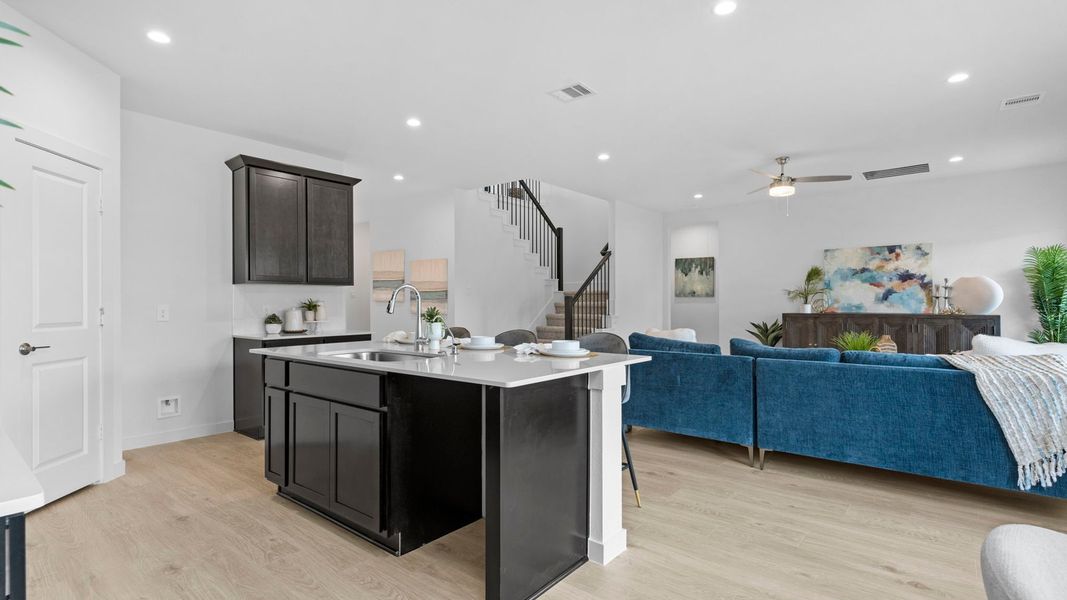 Furnished interior view inside a new home in Tamarron, Fulshear (Image 15).