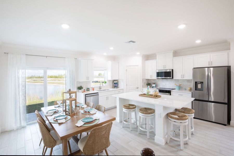 Furnished interior view inside a new home in Orchid Cove, Bokeelia (Image 4).