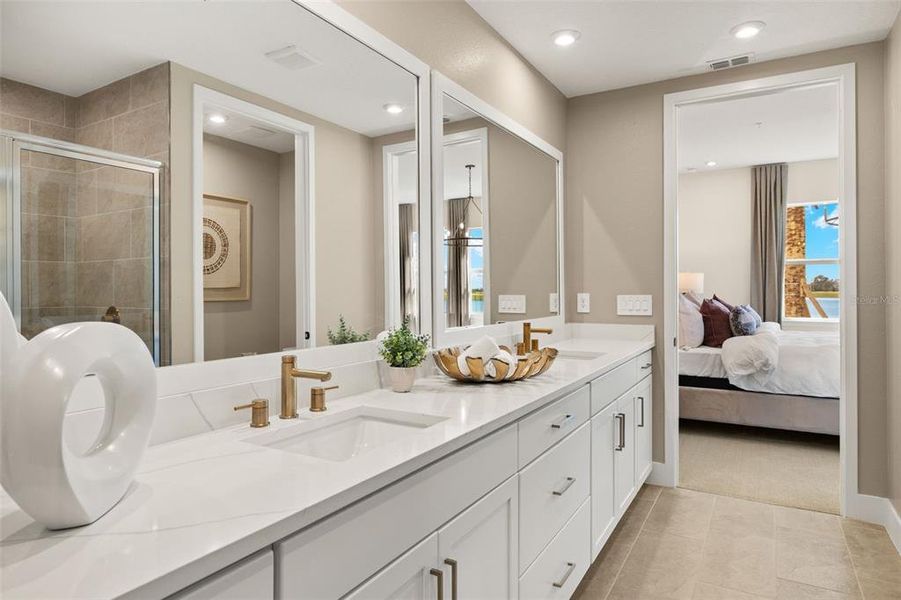 Furnished interior view inside a new home in Palmera at Wellen Park, Venice (Image 21).