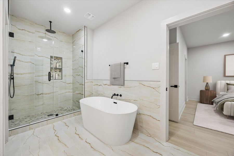 Furnished interior view inside a new home in , Houston (Image 13).