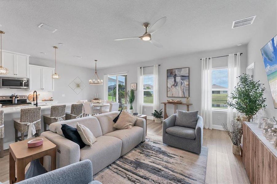 Furnished interior view inside a new home in , Parrish (Image 16).