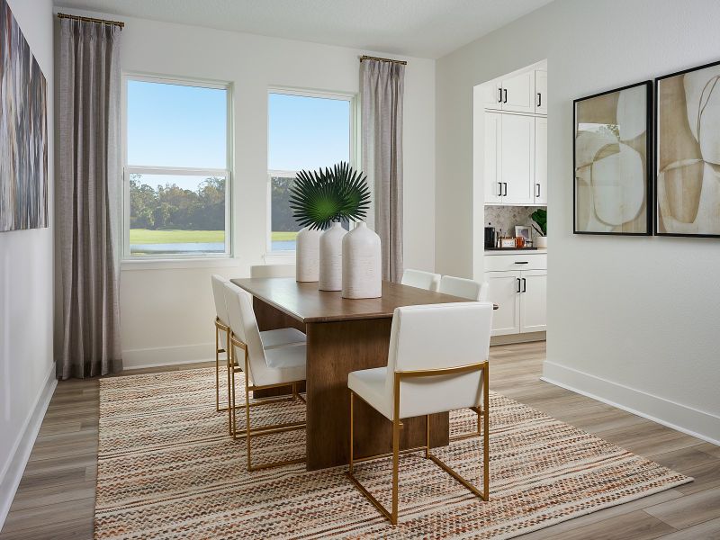 Furnished interior view inside a new home in Ridgehaven - Reserve Series, Ormond Beach (Image 12). Furnished interior view inside a new home in Ridgehaven - Reserve Series, Ormond Beach (Image 12).