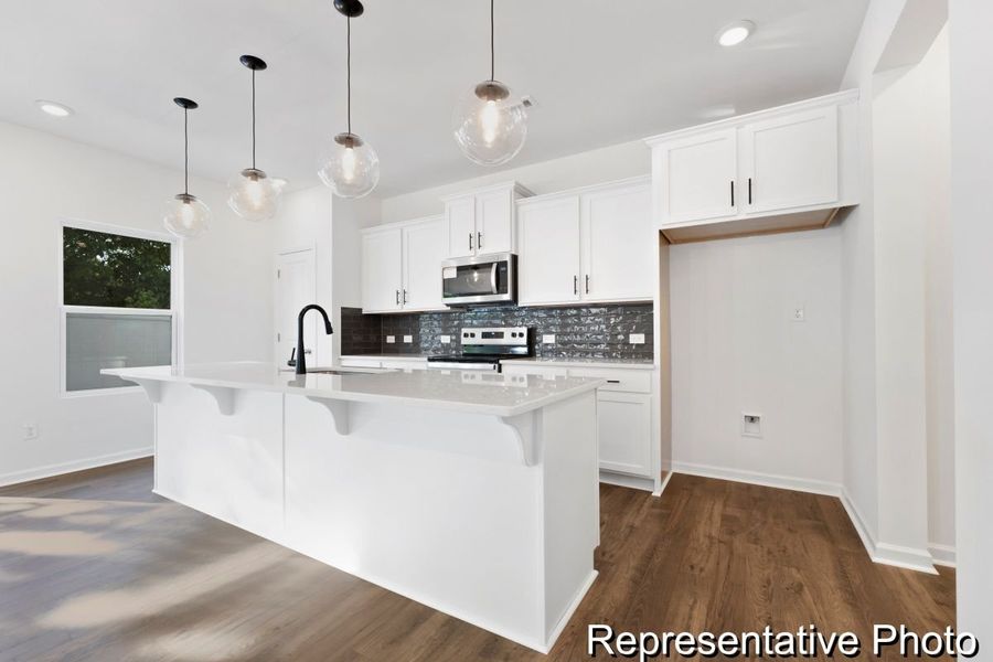 Furnished interior view inside a new home in Morgan Hills, Albemarle (Image 2).