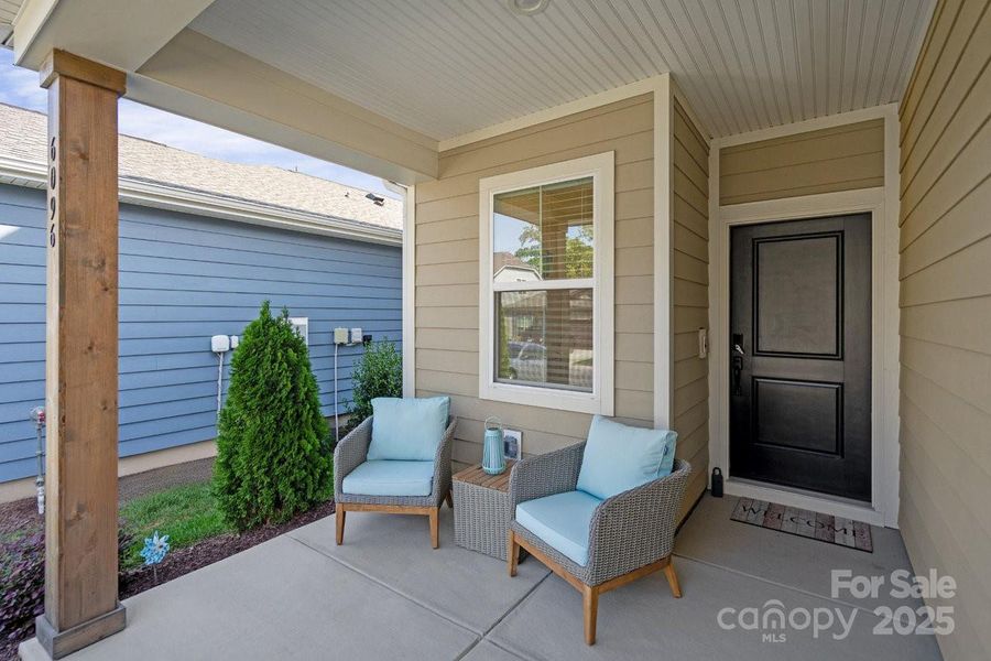 Exterior details and patio area of a home in Trilogy® Lake Norman, Denver (Image 24). Exterior details and patio area of a home in Trilogy® Lake Norman, Denver (Image 24).