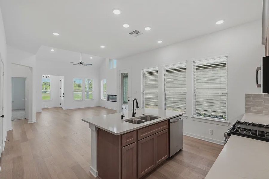 Furnished interior view inside a new home in The Crossvine, Schertz (Image 9).